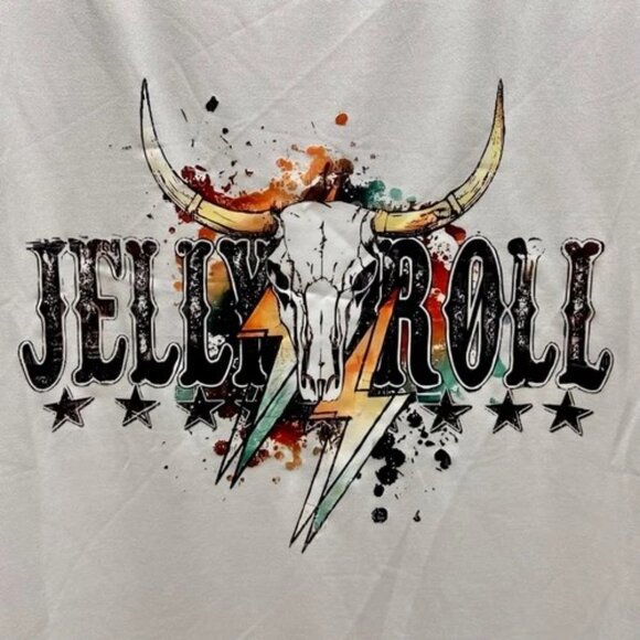 Jelly Roll Graphic T-Shirt Women's XL Short Sleeve Crewneck Country Western NWT - Picture 2 of 8